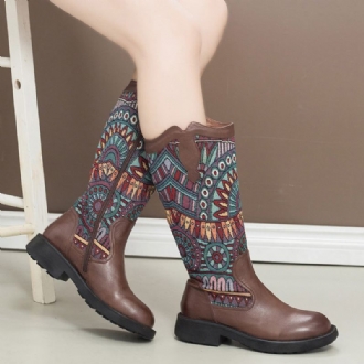 Winter Bohemian Retro Handmade High Boots I Läder | Present Skor