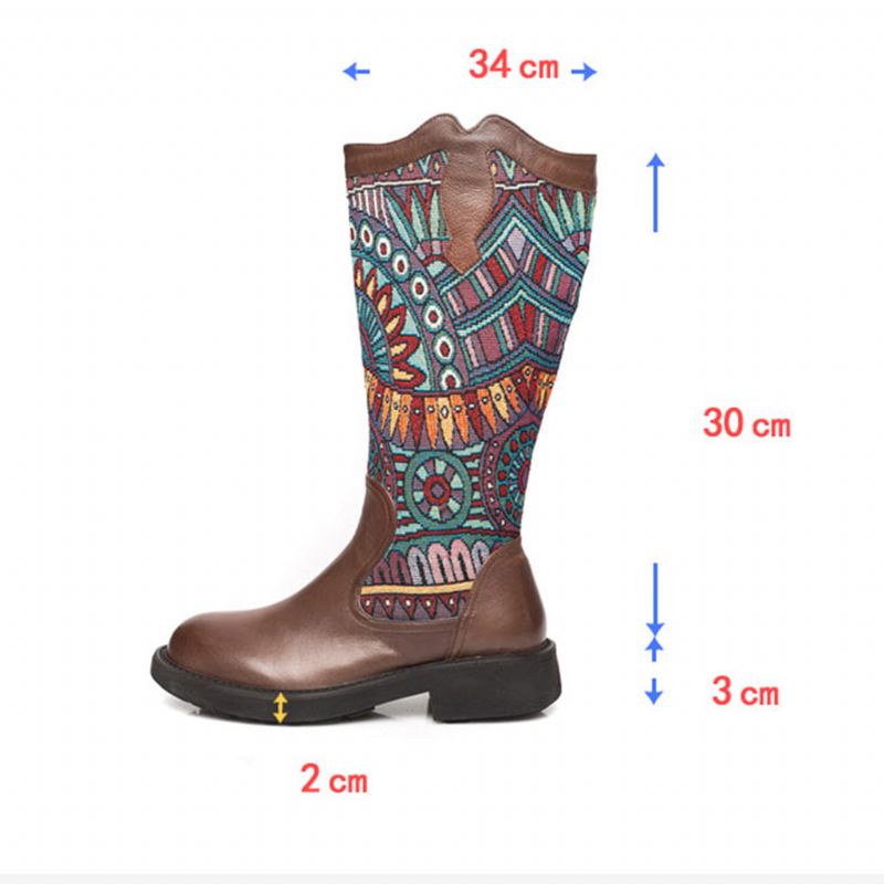 Winter Bohemian Retro Handmade High Boots I Läder | Present Skor