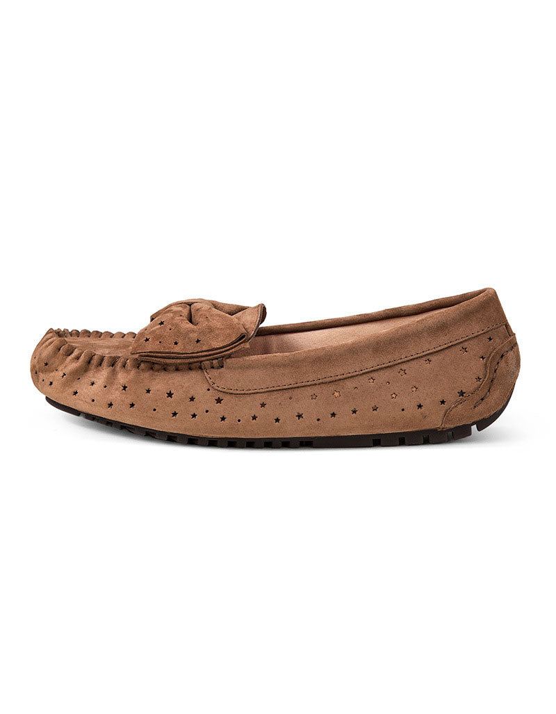 Handgjorda Retro Mocka Hollow Loafers För Kvinnor