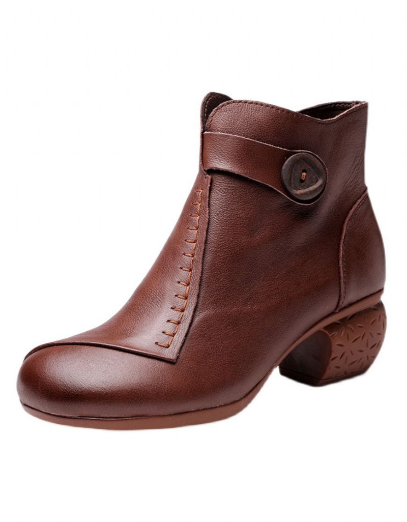 Sidospänne Retro Chunky Heel Boots