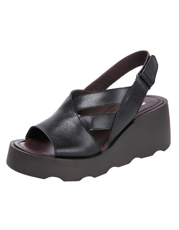 Dammode Fish Toe Wedge Sandaler Slingback