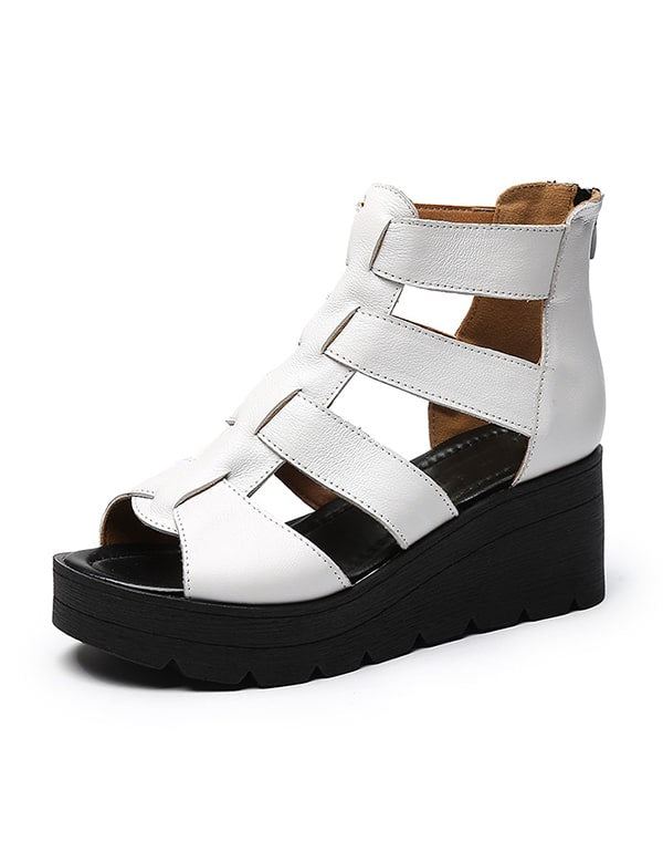 Damremmar Rom Retro Wedge Sandaler