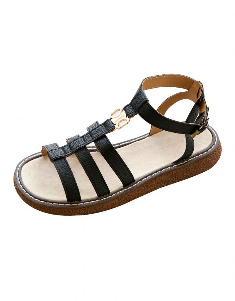 Handgjorda Retro Strappy Sandals Holiday