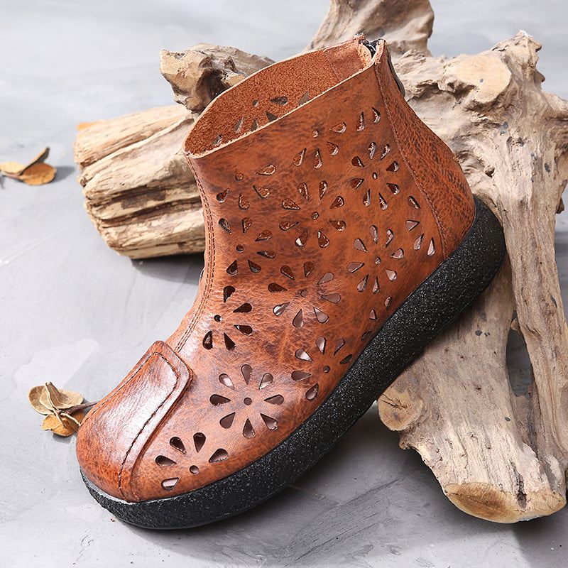 Retro Hollow Wedge Sandaler | Present Skor