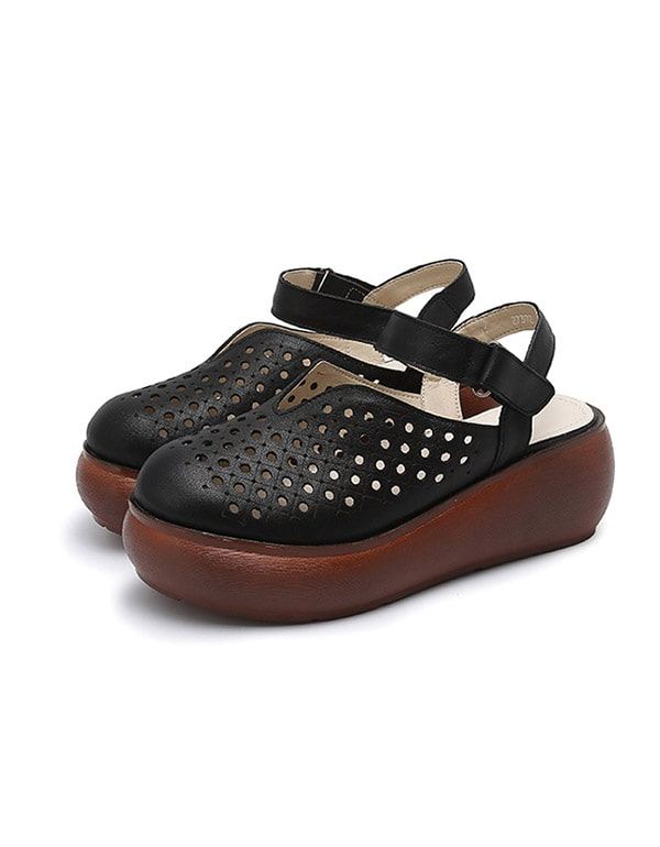 Retro Sandaler Med Slingback För Damer