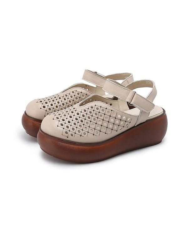 Retro Sandaler Med Slingback För Damer