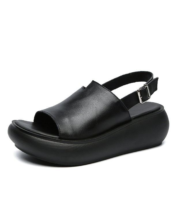 Slingback Wedge Sandaler För Kvinnor Med Öppen Tå