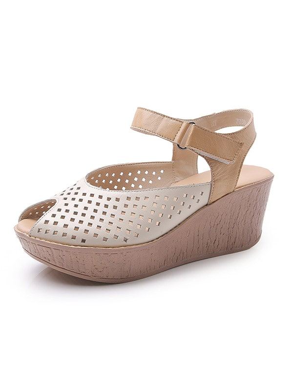 Sommar Fish-toe Slingback Wedge Sandaler