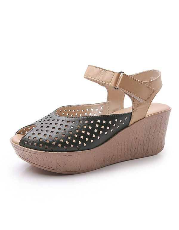 Sommar Fish-toe Slingback Wedge Sandaler