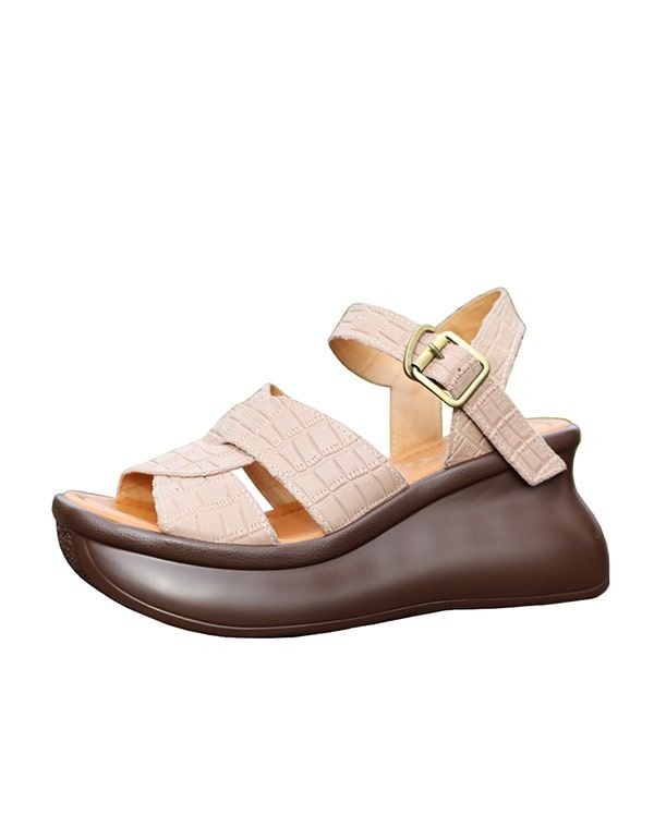 Sommar Justerbara Retro Wedge Sandaler