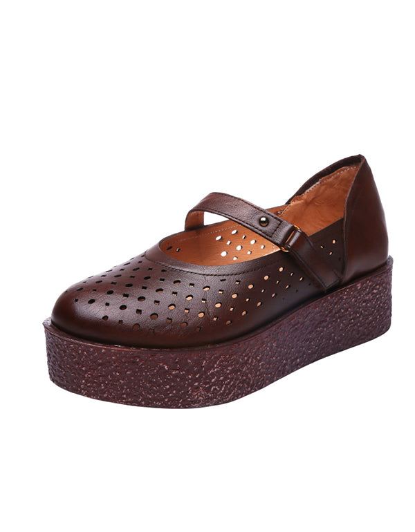 Summer Leather Platform Söta Sandaler