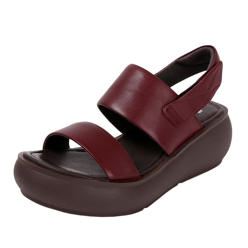 Summer Slingback Retro Wedge Sandaler