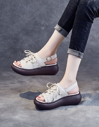 Summer Wedge Justerbara Slingback Sandaler