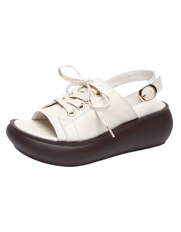 Summer Wedge Justerbara Slingback Sandaler