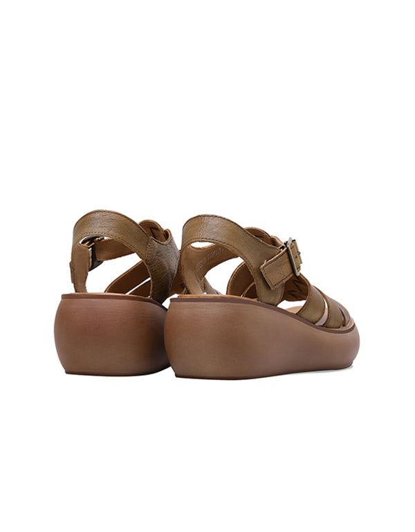 Summer Wedge Sandals Retro Handgjorda Bekväma