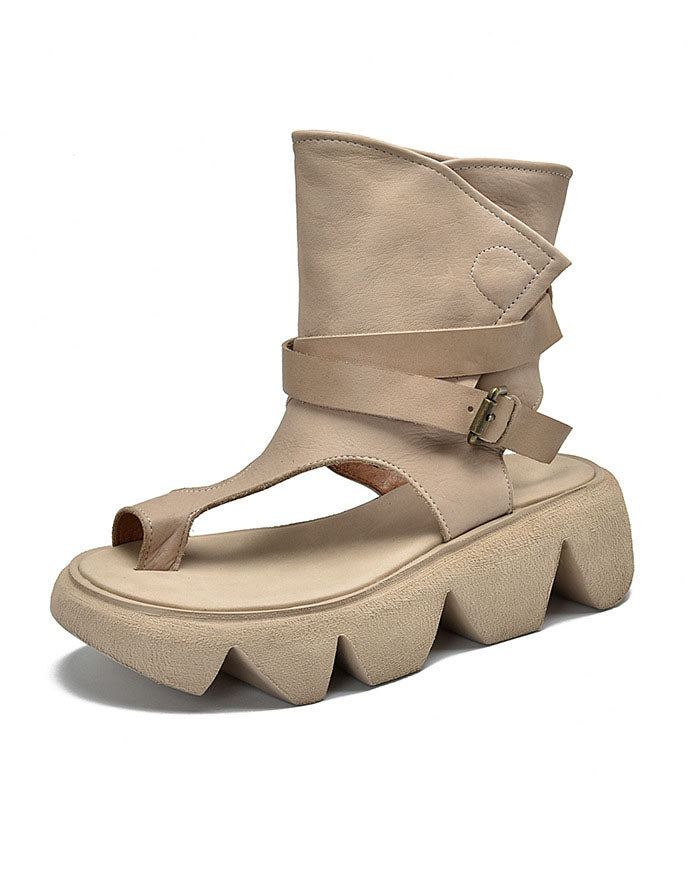 Vintage Rome Style Summer Flip Flop Boots