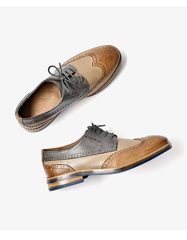 Brock British Vintage Oxford Skor För Kvinnor