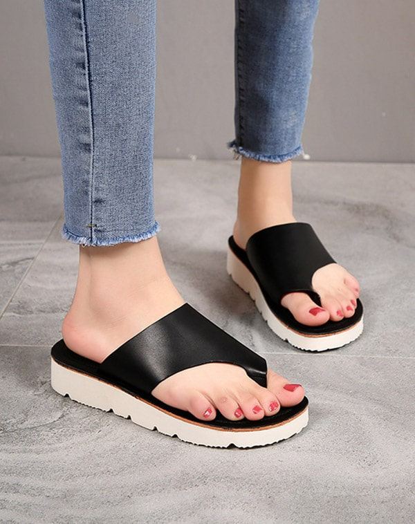 Fashion Flip Flops I Läder Sommar