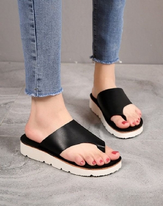 Fashion Flip Flops I Läder Sommar