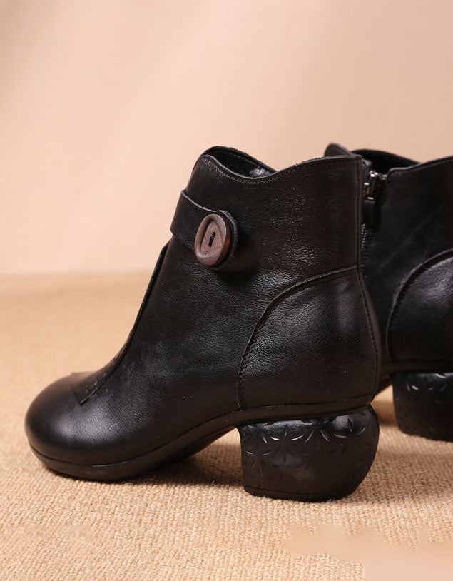 Sidospänne Retro Chunky Heel Boots