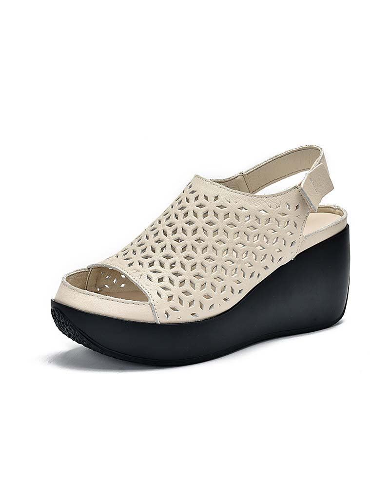 Summer Hollow Retro Slingback Wedges-sandaler För Män